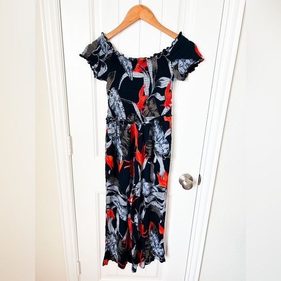 Patrons of Peace Jumpsuit Patterned Navy Multicolor Size XS - Picture 2 of 2